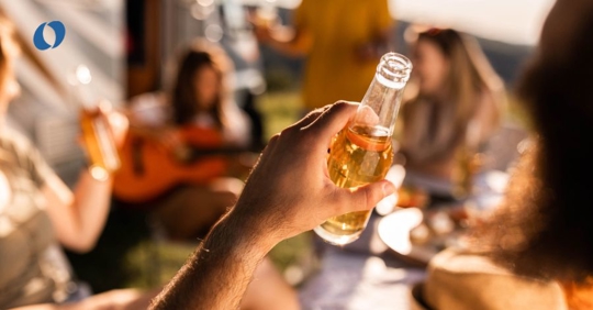 drinking during a summer event