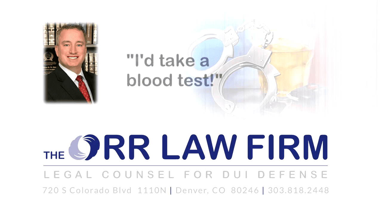 Denver Criminal Defense Video Blood test vs breath test what should